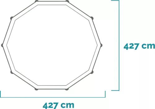 Intex Prisma csővázas kör alakú medence szett 427 x 107 cm (26720)