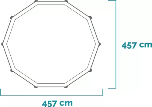 Intex Prisma csővázas kör alakú medence szett 457 x 107 cm (26724)