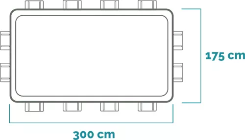 Intex Prisma csővázas medence 300 x 175 x 80 cm + papírbetétes szűrő (26784)