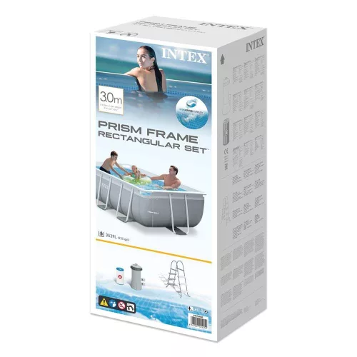 Intex Prisma csővázas medence 300 x 175 x 80 cm + papírbetétes szűrő (26784)
