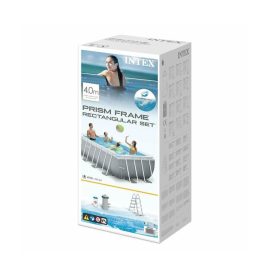   Intex Prisma csővázas medence 400 x 200 x 100 cm + papírbetétes szűrő (26788)