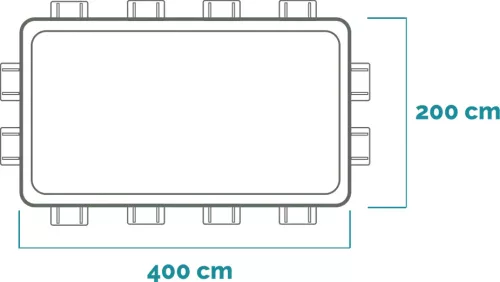 Intex Prisma csővázas medence 400 x 200 x 100 cm + papírbetétes szűrő (26788)
