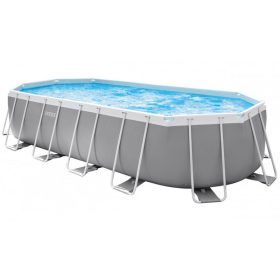   Intex Prisma Ovális csővázas medence szett 610 x 305 x 122 cm (26798)