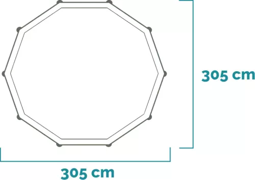 Intex medence csővázas kör alakú 305 x 76 cm + papírbetétes szűrő (28202)