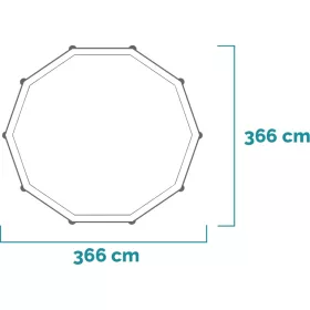   Intex medence csővázas kör alakú 366 x 76 cm - vízforgató nélkül (28210)