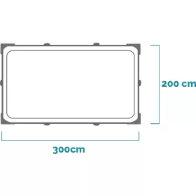   Intex szögletes csővázas medence 300 x 200 x 75 cm - vízforgató nélkül (28272)
