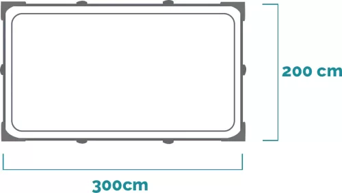 Intex szögletes csővázas medence 300 x 200 x 75 cm - vízforgató nélkül (28272)