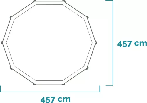 Intex Prisma csővázas, kör alakú medence szett 457 x 122 cm (26742)