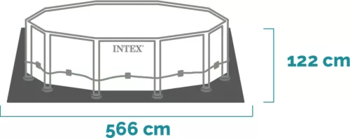 Intex Prisma csővázas, kör alakú medence szett 549 x 122 cm (26744)