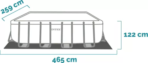 Intex Prisma csővázas medence 400 x 200 x 122 cm + papírbetétes szűrő (26790)