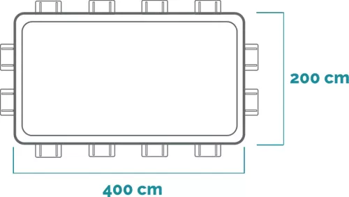 Intex Prisma csővázas medence 400 x 200 x 122 cm + papírbetétes szűrő (26790)