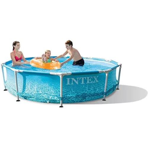 Intex Metal Frame kör alakú medence betétes szűrővel 305 x 76 cm (28208)