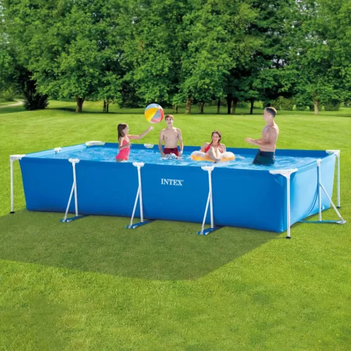 Intex szögletes csővázas medence betétes szűrővel 450 x 220 x 84 cm (28274)