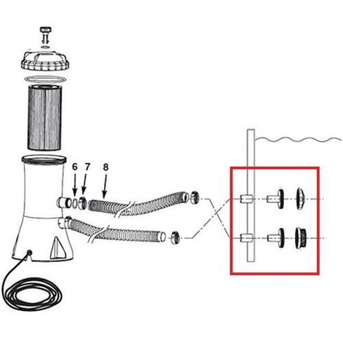 Intex jet csatlakozó készlet #25022