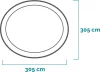 Intex Piknik galléros medence, kör alakú 305 x 76 cm + papírbetétes szűrő (28122)