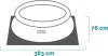 Intex Piknik galléros medence, kör alakú 366 x 76 cm vízforgató nélkül (28130)