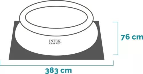 Intex Piknik galléros medence, kör alakú 366 x 76 cm + papírbetétes szűrő (28132)