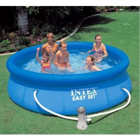 Intex Piknik galléros medence, kör alakú 396 x 84cm + papírbetétes szűrő (28142)   Intex Piknik galléros medence, kör alakú 396 x 84cm + papírbetétes szűrő (28142)