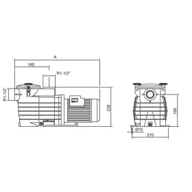 KRIPSOL ONDINA szivattyú 0,33LE, 0,45kW/230V, 7m3/h