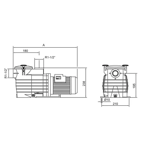 KRIPSOL ONDINA szivattyú 0,75LE, 0,75kW/230V, 11,9m3/h
