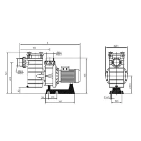Szivattyú HCP 38353-KAPRI 68 3,5 LE/400V, 68 m3/h