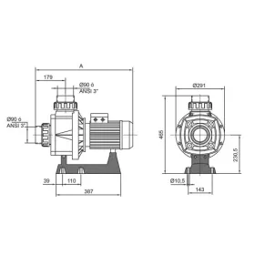 KRIPSOL KARPA (HCP1000) 45 2,76 kW/230V, 48 m3/h