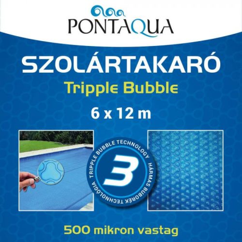 Pontaqua Tripple Bubble szolártakaró 6 x 12 m