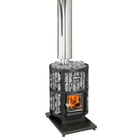   HARVIA szintezhető hővédő emelvény fatüzelésű kályhák alá fekete fényezéssel WL100