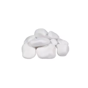   Gömbölyű dekor fehér szaunakövek 5-10 cm kőátmérő, 10 kg/doboz