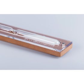   Sötét hemlock homokóra átlátszó dekoratív borítással, fehér homokkal