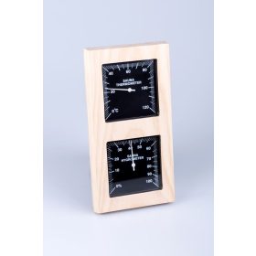 SAUNABAU FENYŐ hőmérő-páramérő 2.0 álló kivitel