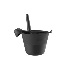   HARVIA KLIKK 4 literes műanyag dézsa és kanál szett, fekete színű SA009