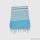 HAMAM szauna lepedő 95x180 cm, csíkos, 100% pamut, türkiz kék