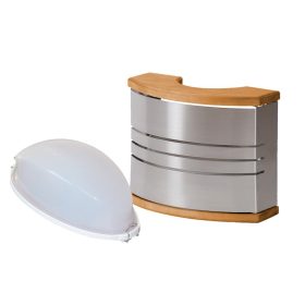   HARVIA excluzív lámpaárnyékoló lámpatesttel, fa/szálcsíszolt acél SAS21106