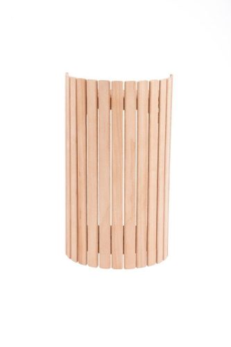 SAUNABAU fali lámpaárnyékoló thermowood nyárfából függőleges lécezéssel