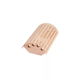   SAUNABAU sarok lámpaárnyékoló thermowood nyárfából függőleges lécezéssel