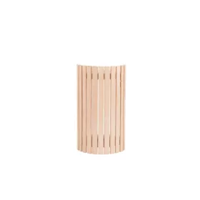   SAUNABAU sarok lámpaárnyékoló thermowood nyárfából függőleges lécezéssel