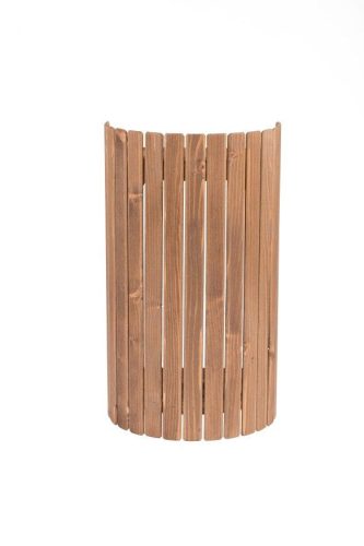 SAUNABAU festett fali lámpaárnyékoló, barna, függőleges lécezéssel