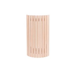   SAUNABAU sarok lámpaárnyékoló éger fából függőleges lécezéssel