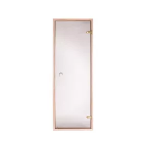   Szauna üvegajtó bronz üveggel, csomómentes égerfa tokkal 7x19(690x1900mm) levehető küszöbbel