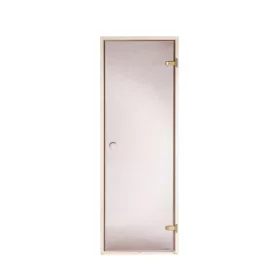   Szauna üvegajtó bronz üveggel, csomómentes nyárfa tokkal 8x20(786x2000mm) levehető küszöbbel