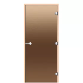   Harvia szauna üvegajtó 8x21 bronz csomómentes éger tokkal (790x2090x92 mm) változtatható nyílásirány D82101L