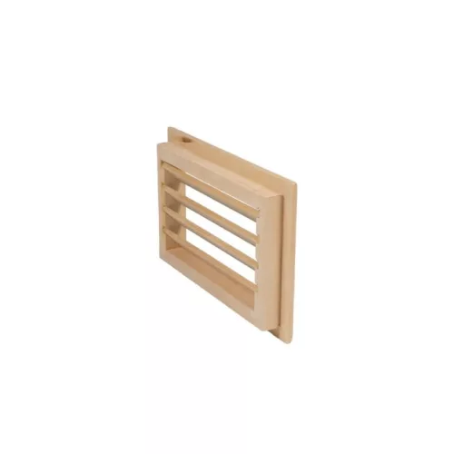 Szellőző rács éger fából 240x160x28 mm süllyesztett kivitel