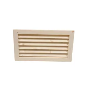   Szellőző rács lucfenyőből 370x210x28 mm süllyesztett kivitel