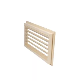   Szellőző rács lucfenyőből 370x210x28 mm süllyesztett kivitel