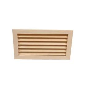   Szellőző rács éger fából 370x210x28 mm süllyesztett kivitel