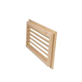   Szellőző rács éger fából 370x210x28 mm süllyesztett kivitel