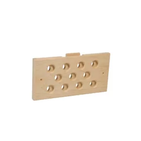   Szellőző rács éger fából 235x125x16 mm szabályozható légmennyiség