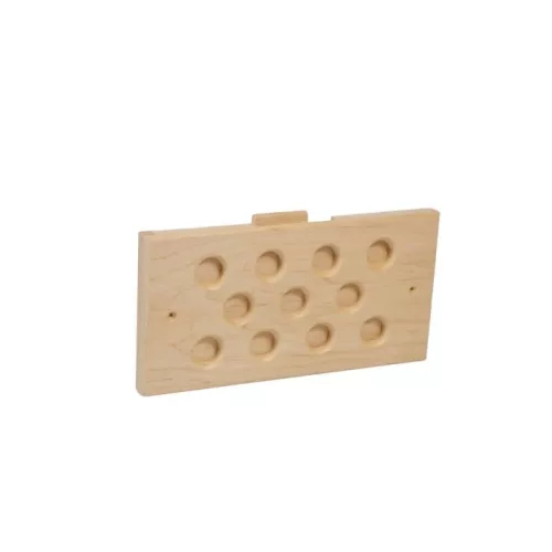 Szellőző rács éger fából 235x125x16 mm szabályozható légmennyiség