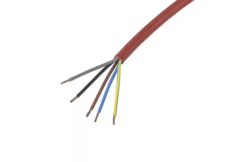 Szilikonkábel (5x4,0 mm), ár/fm